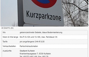 Information parking Kufstein